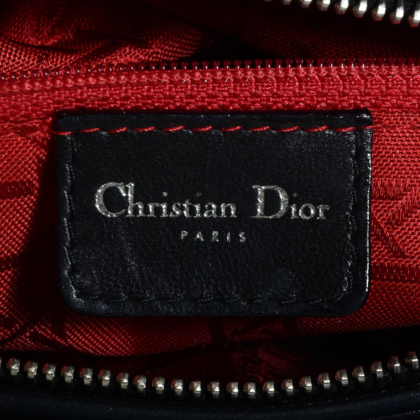 Lambskin Cannage Medium Lady Dior Black