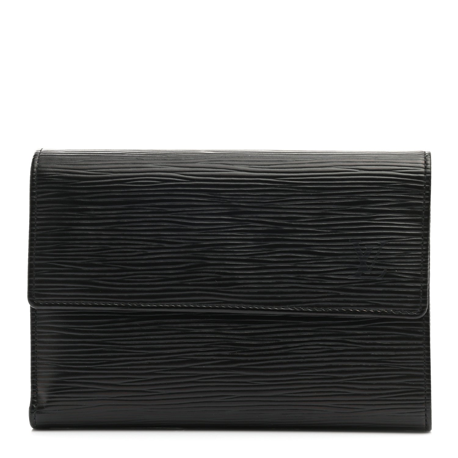 Louis Vuitton Epi Porte Tresor Etui Papiers Wallet Black 1 of 10