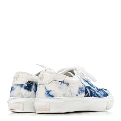 Louis Vuitton Denim Monogram Trocadero Tie Dye Sneakers 6.5 Marine 3 of 4