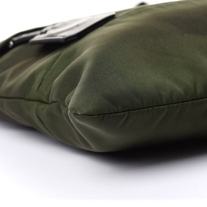Prada Tessuto Nylon Flat Messenger Bag Militare 10 of 11