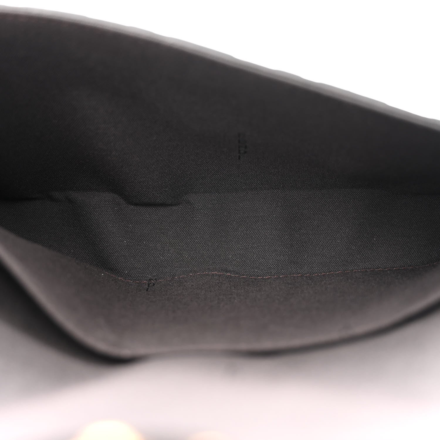 Fendi Vitello Soft F is Fendi Bi-Color FF 1974 Embossed Envelope Wallet On Chain with Pouches Maya Black 6 of 13