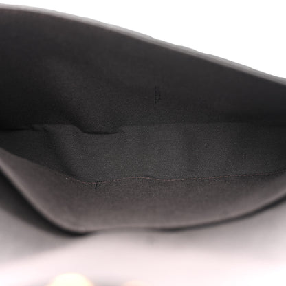 Fendi Vitello Soft F is Fendi Bi-Color FF 1974 Embossed Envelope Wallet On Chain with Pouches Maya Black 6 of 13