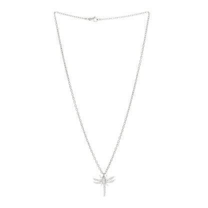 Tiffany Platinum Diamond Dragonfly Pendant Necklace 3 of 5