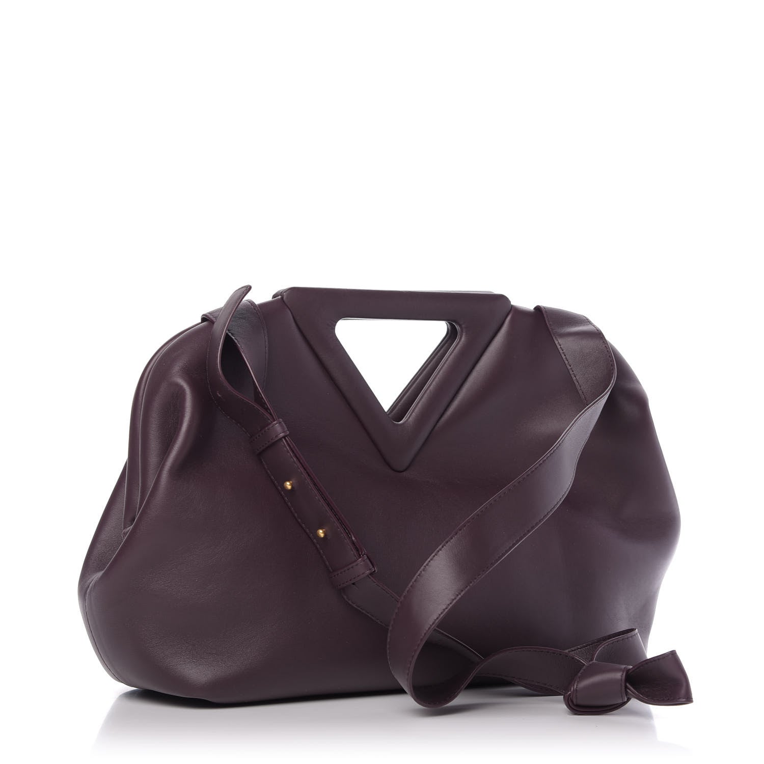 Bottega Veneta Calfskin Medium The Point Triangle Bag Grape 3 of 8