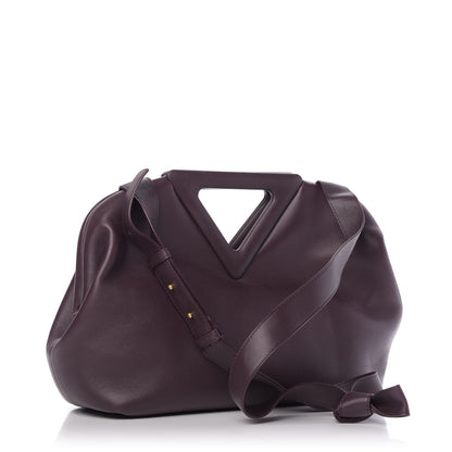 Bottega Veneta Calfskin Medium The Point Triangle Bag Grape 3 of 8