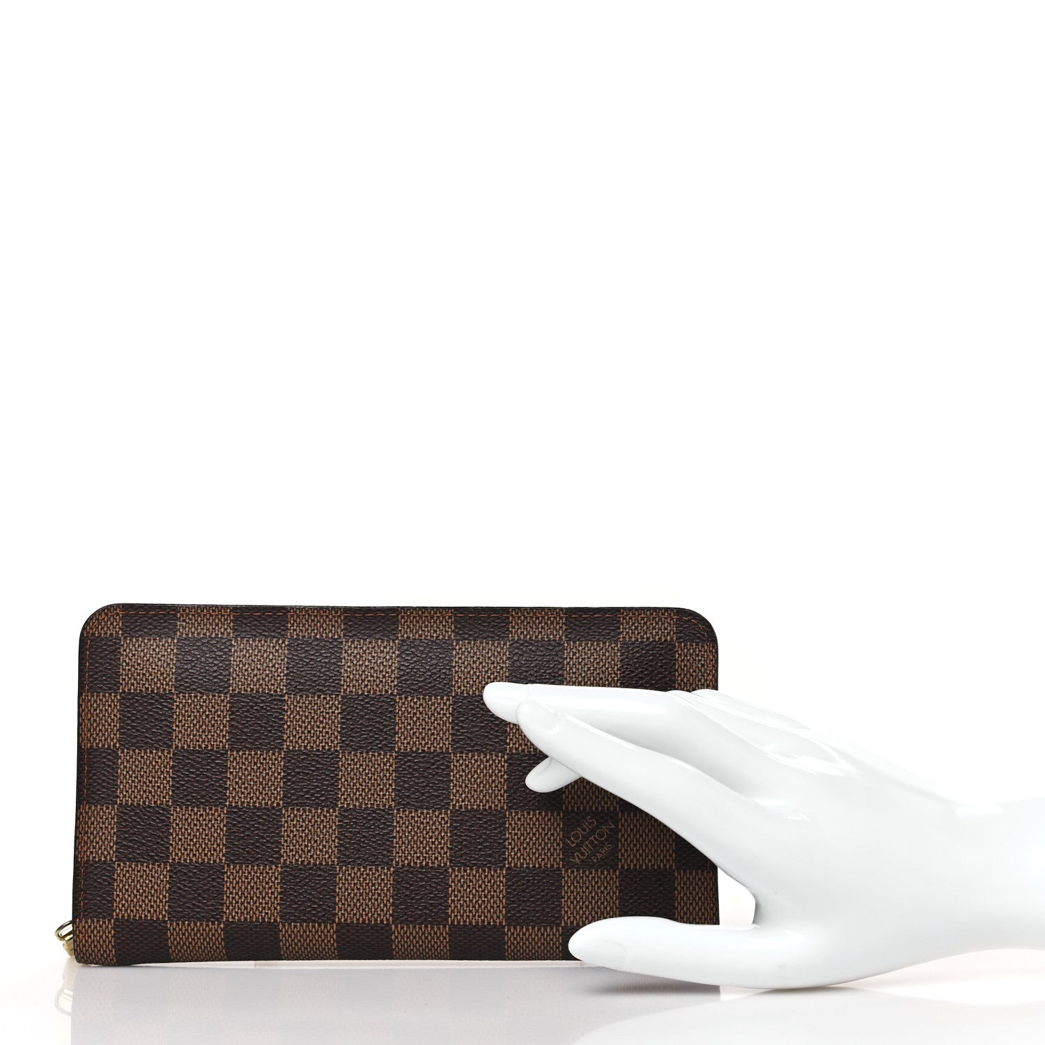 Louis Vuitton Damier Ebene Porte-Monnaie Zippe Zippy Wallet 2 of 6