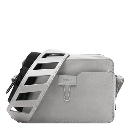Off-White Calfskin Diag Binder Clip Camera Belt Bag Light Grey 1 of 9