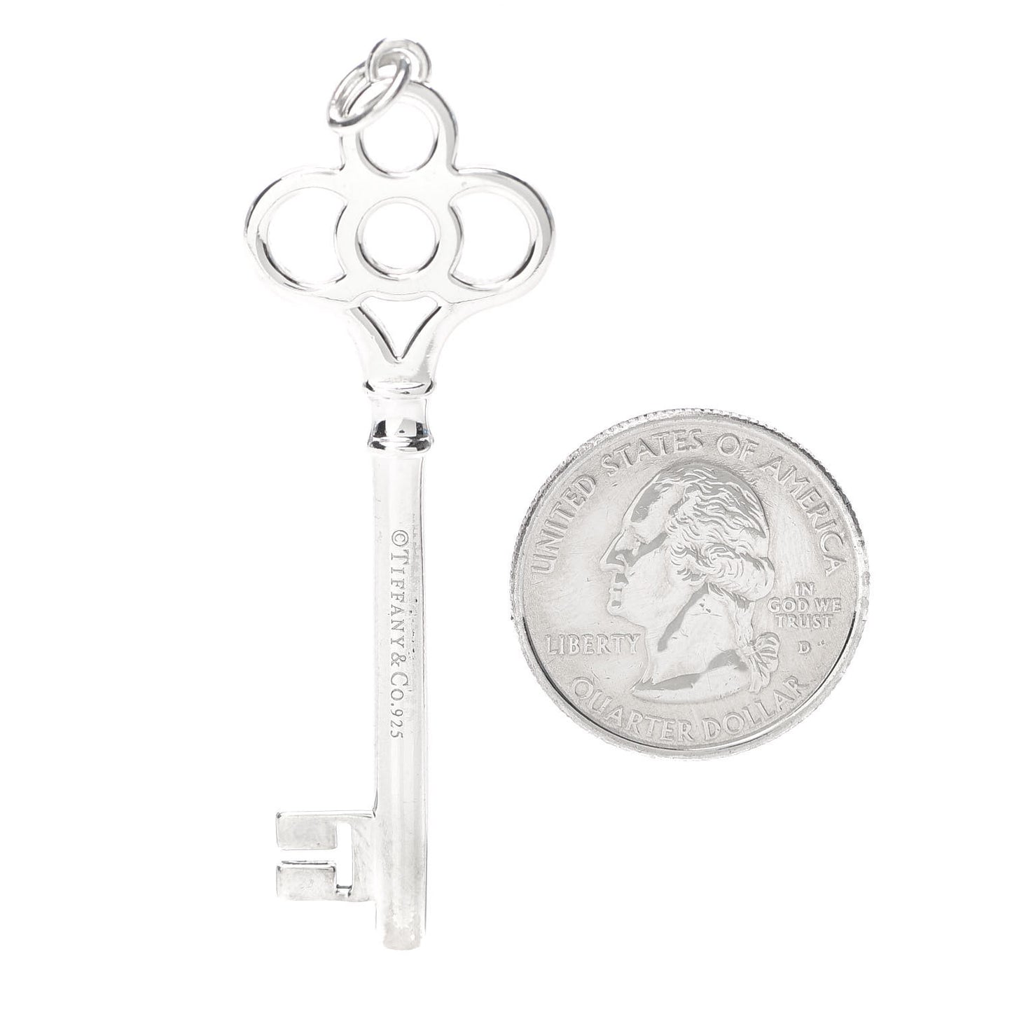Sterling Silver Crown Key Pendant