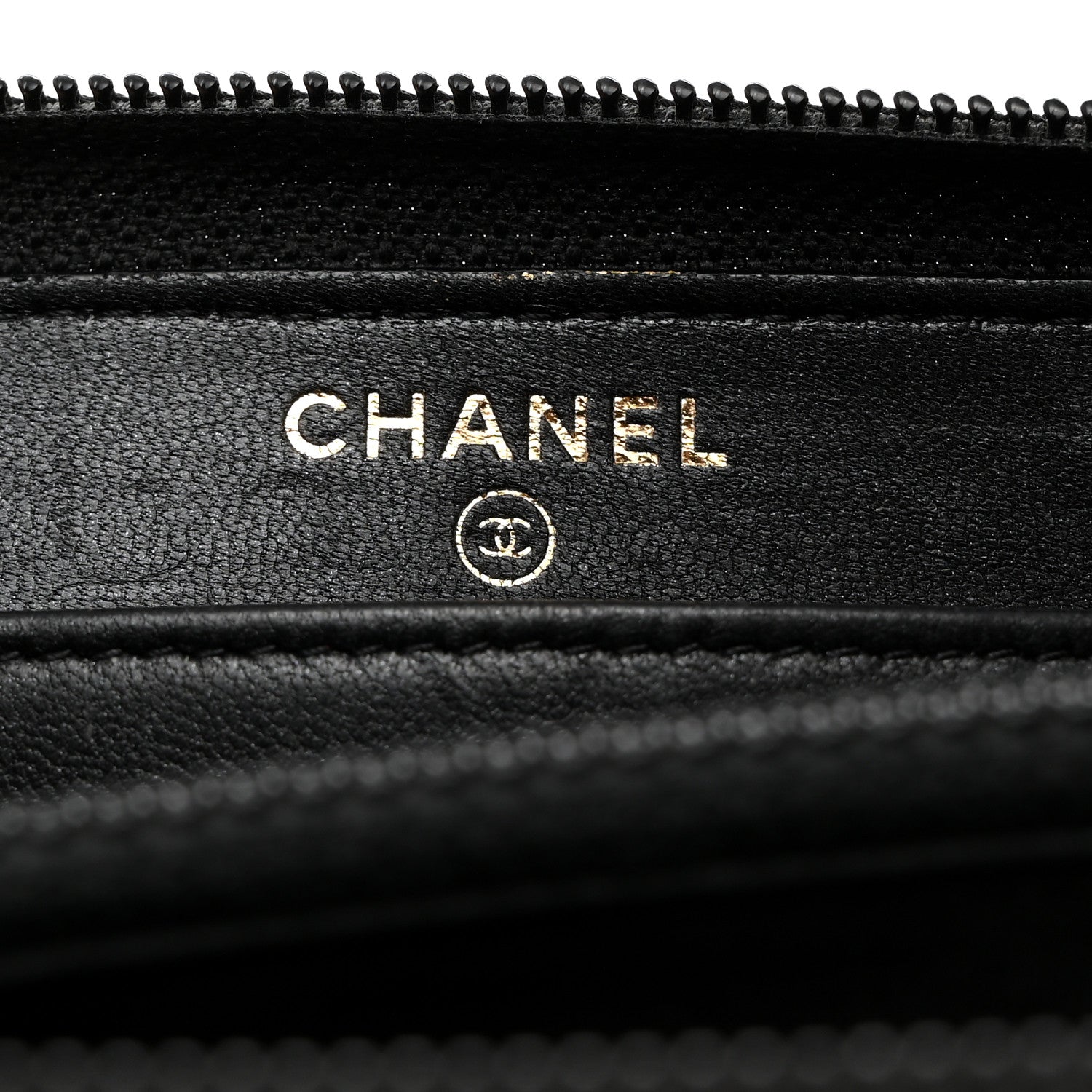 Chanel Patent Calfskin Quilted Boy L-Gusset Zip Wallet Black 6 of 9