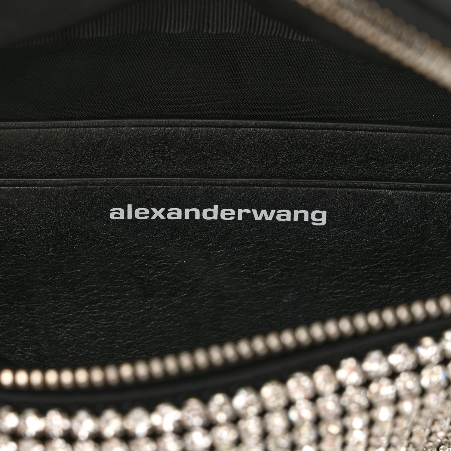 Alexander Wang Rhinestone Mesh Mini Attica Belt Bag Black 6 of 9