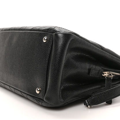 Chanel Caviar Quilted CC Timeless Soft Tote Black 7 of 8