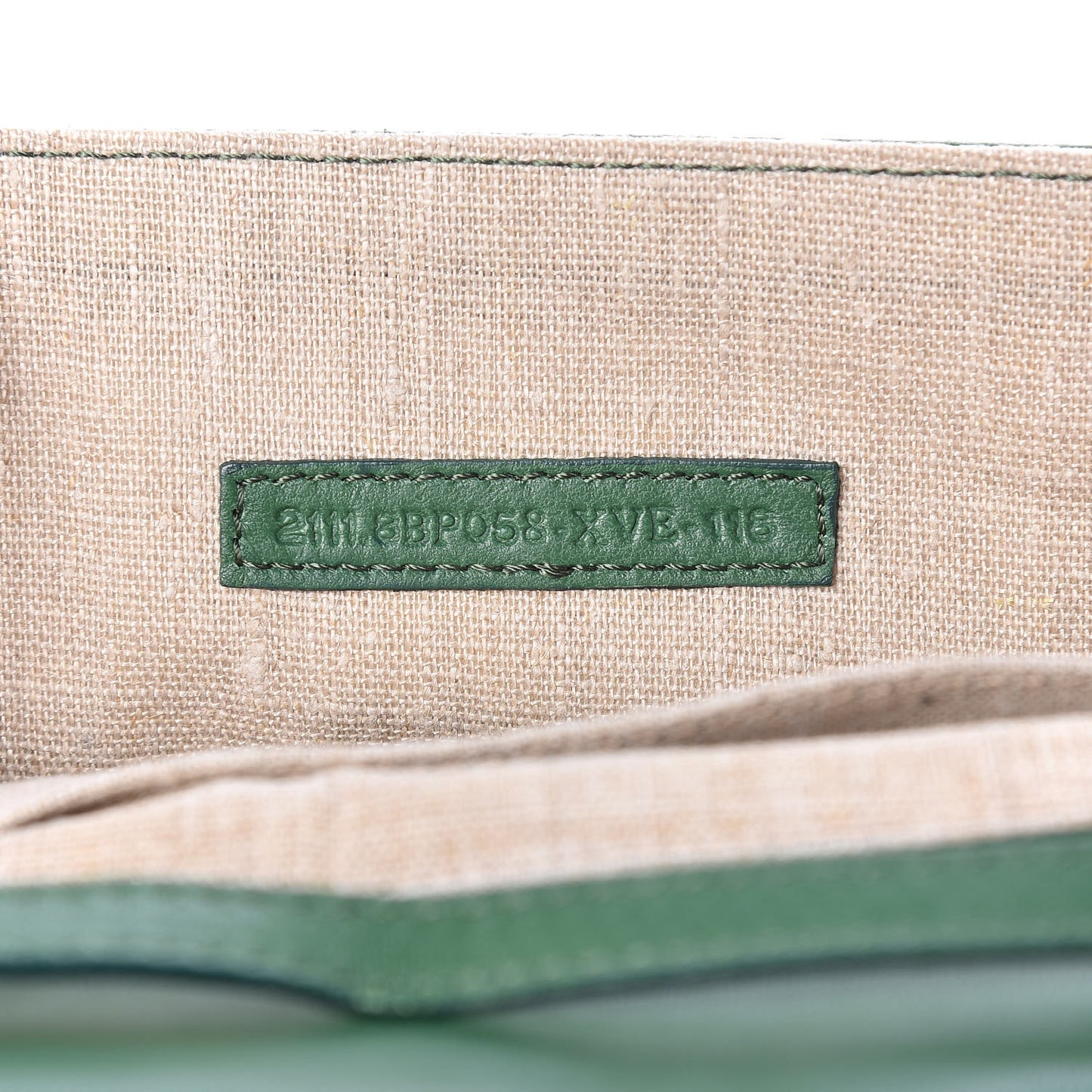 Nappa Flap Bag Green