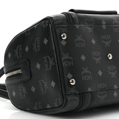 MCM Visetos Small Boston Bag Black 10 of 14