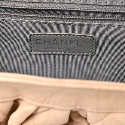Chanel Washed Lambskin Quilted Medium Chain Around Messenger Beige 6 of 10