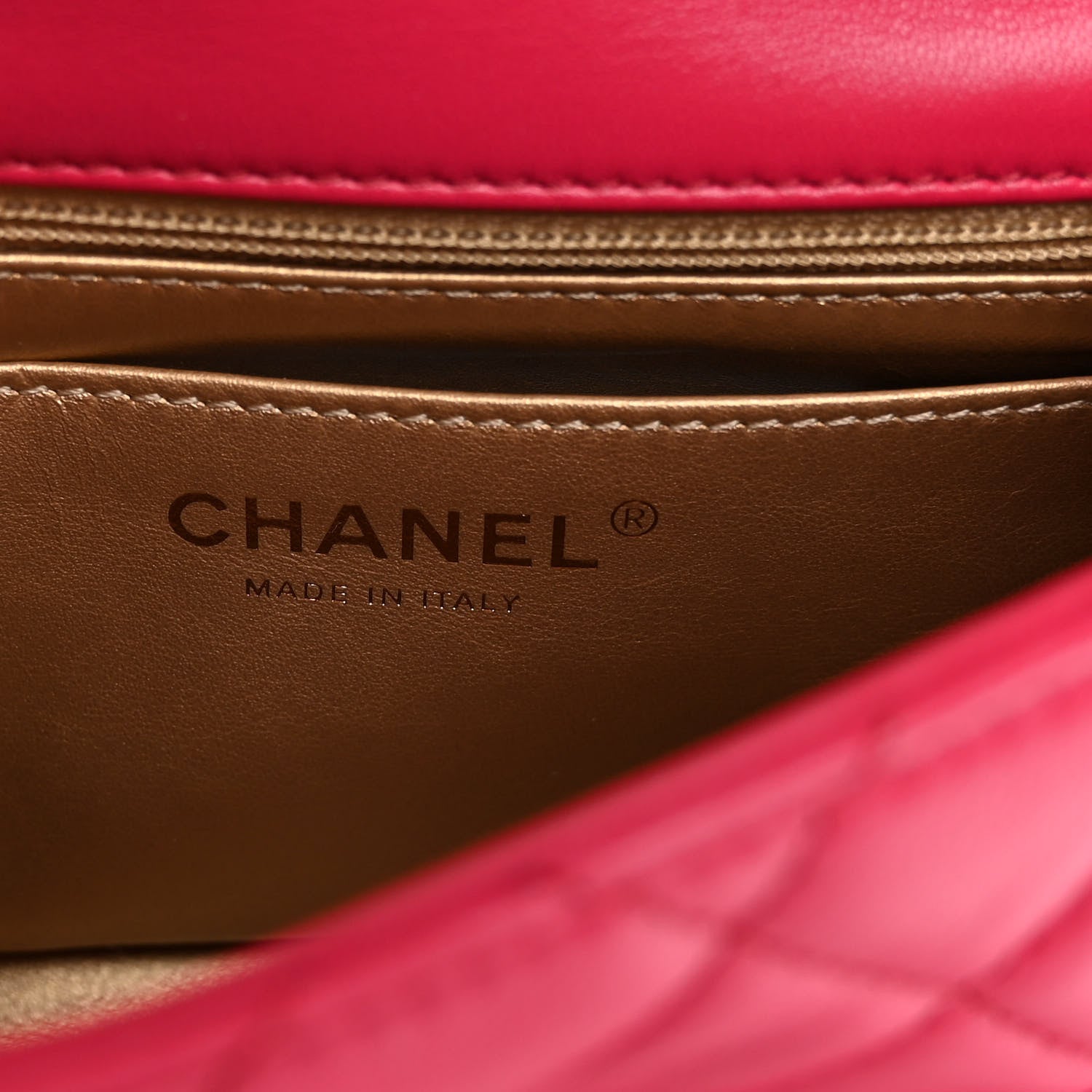 Chanel Lambskin Quilted Mini Pearl Crush Flap Fuchsia 6 of 10