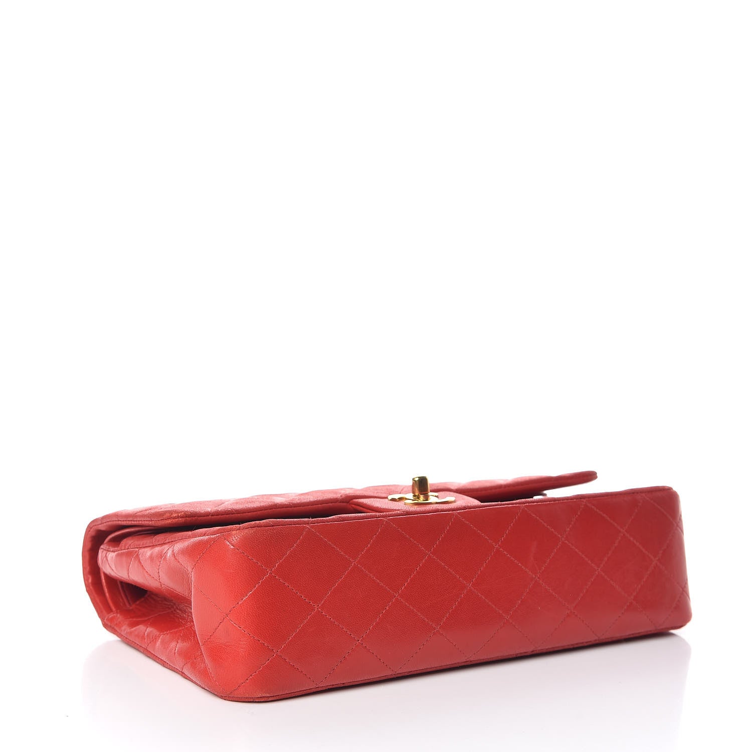 Chanel Lambskin Quilted Medium Double Flap Red 5 of 28