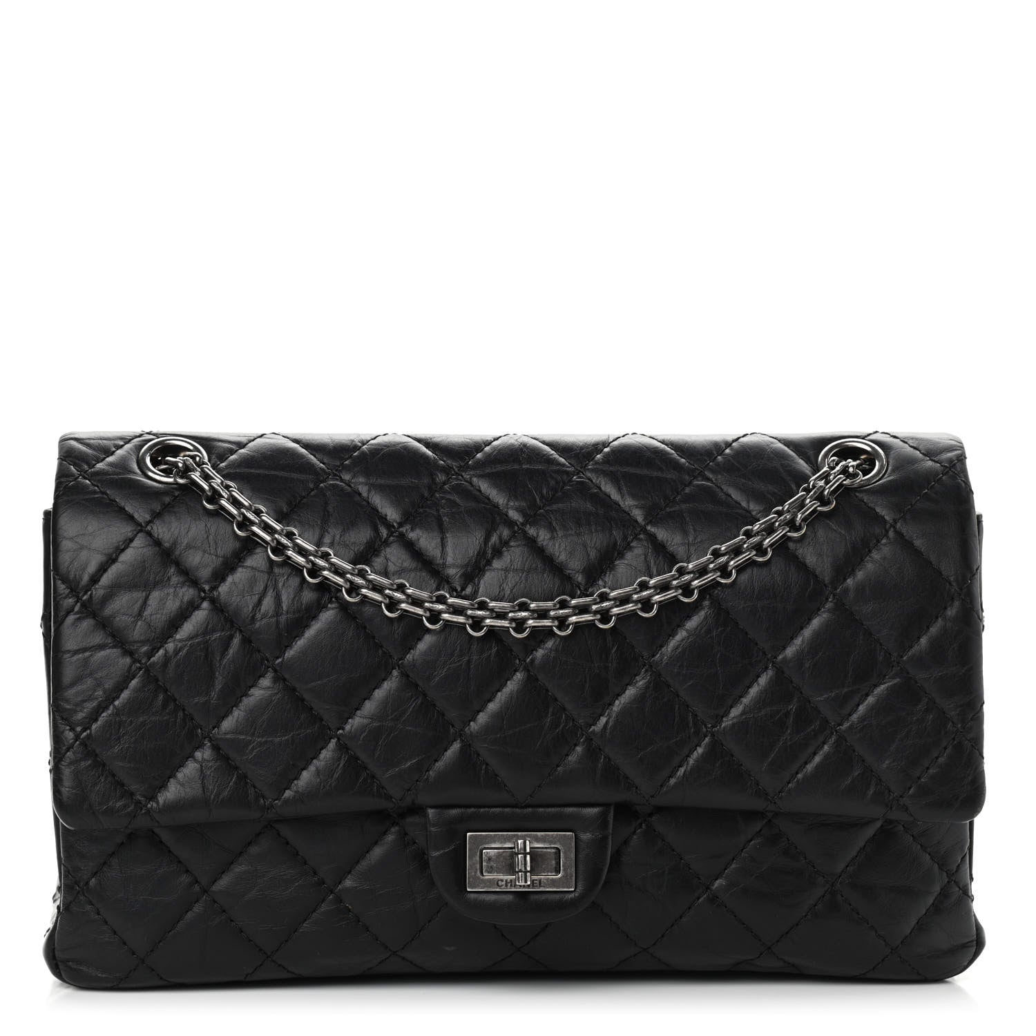 Chanel Aged Calfskin Quilted 2.55 Reissue 226 Flap Black 1 of 12