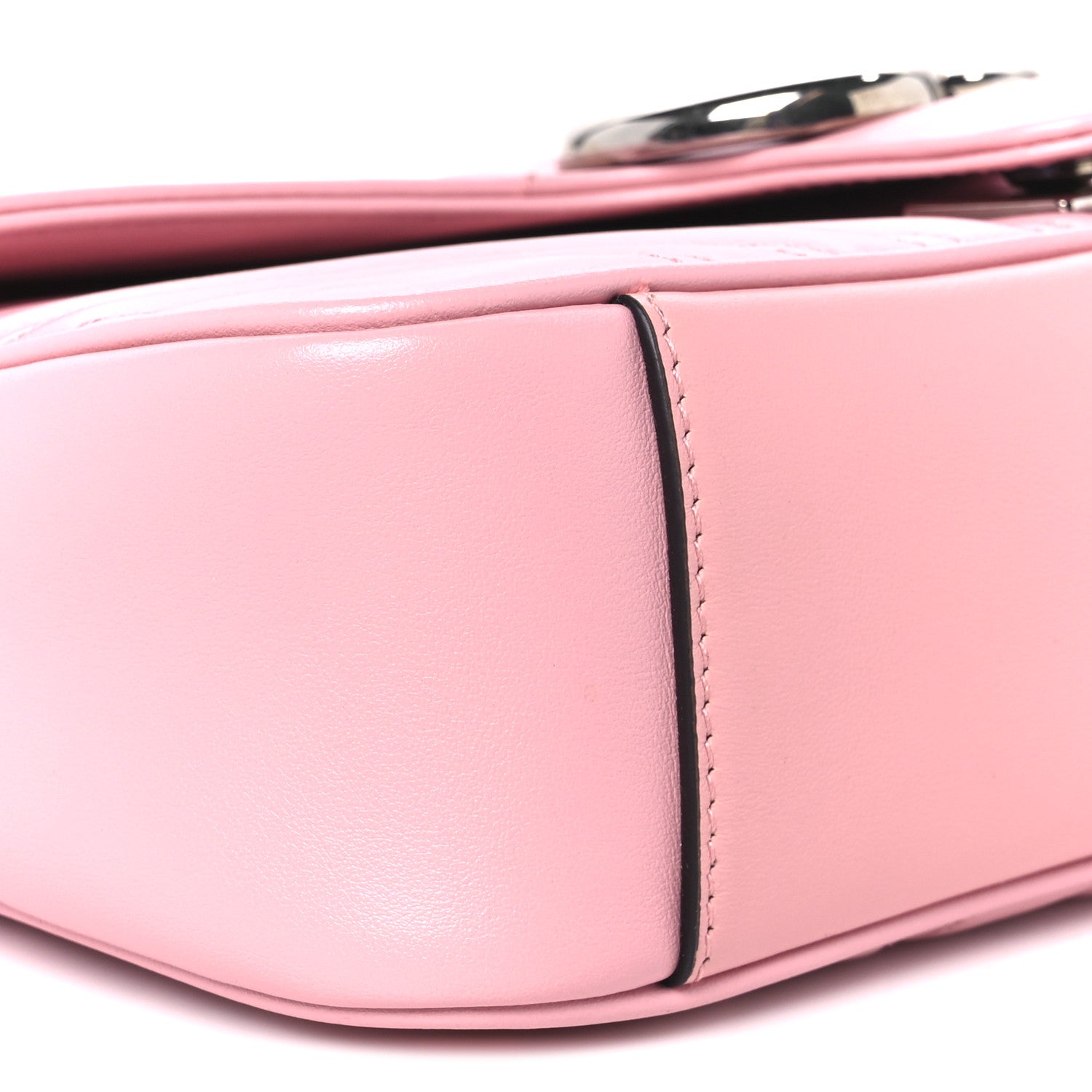 Gucci Calfskin Matelasse Small GG Marmont Shoulder Bag Wild Rose 10 of 11