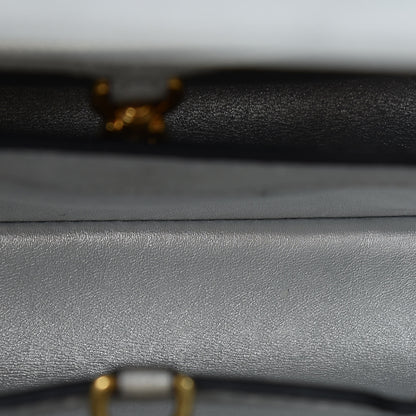 Louis Vuitton Metallic Taurillon Capucines BB Silver 9 of 11
