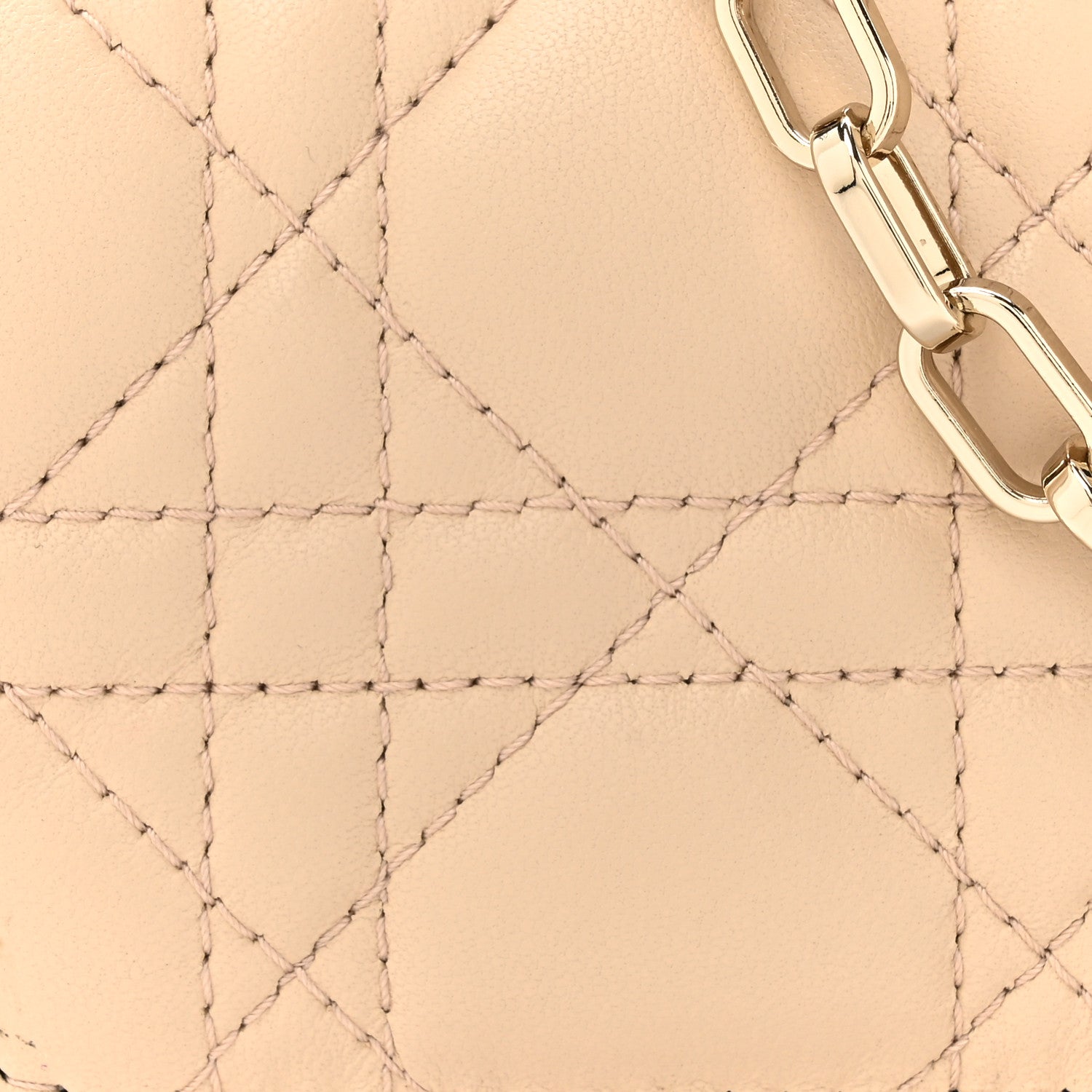 Christian Dior Lambskin Cannage Dior Talk Phone Pouch Powder Beige 8 of 12
