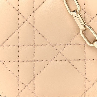 Christian Dior Lambskin Cannage Dior Talk Phone Pouch Powder Beige 8 of 12
