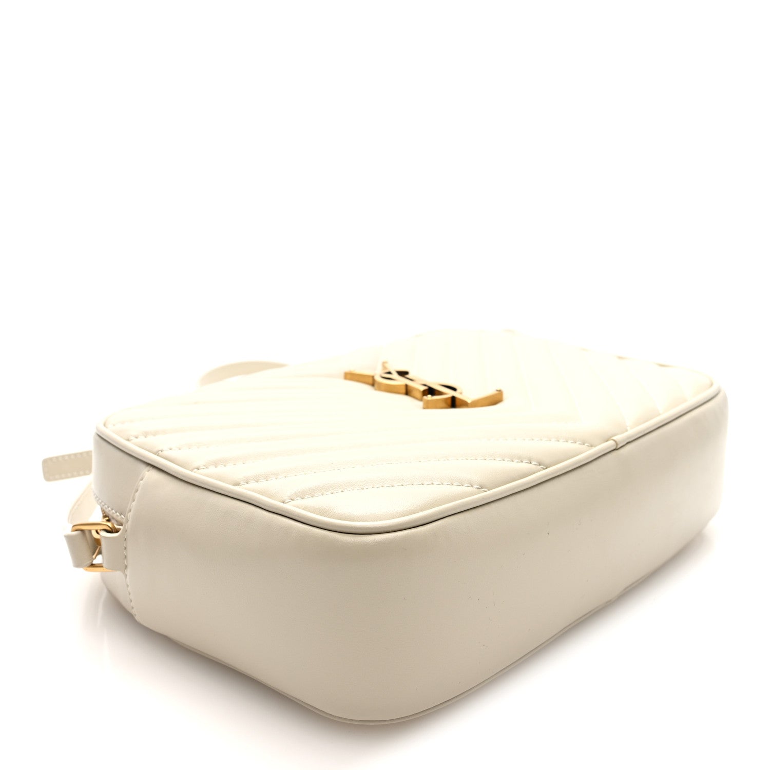 Saint Laurent Calfskin Matelasse Monogram Lou Camera Bag Crema Soft 5 of 10