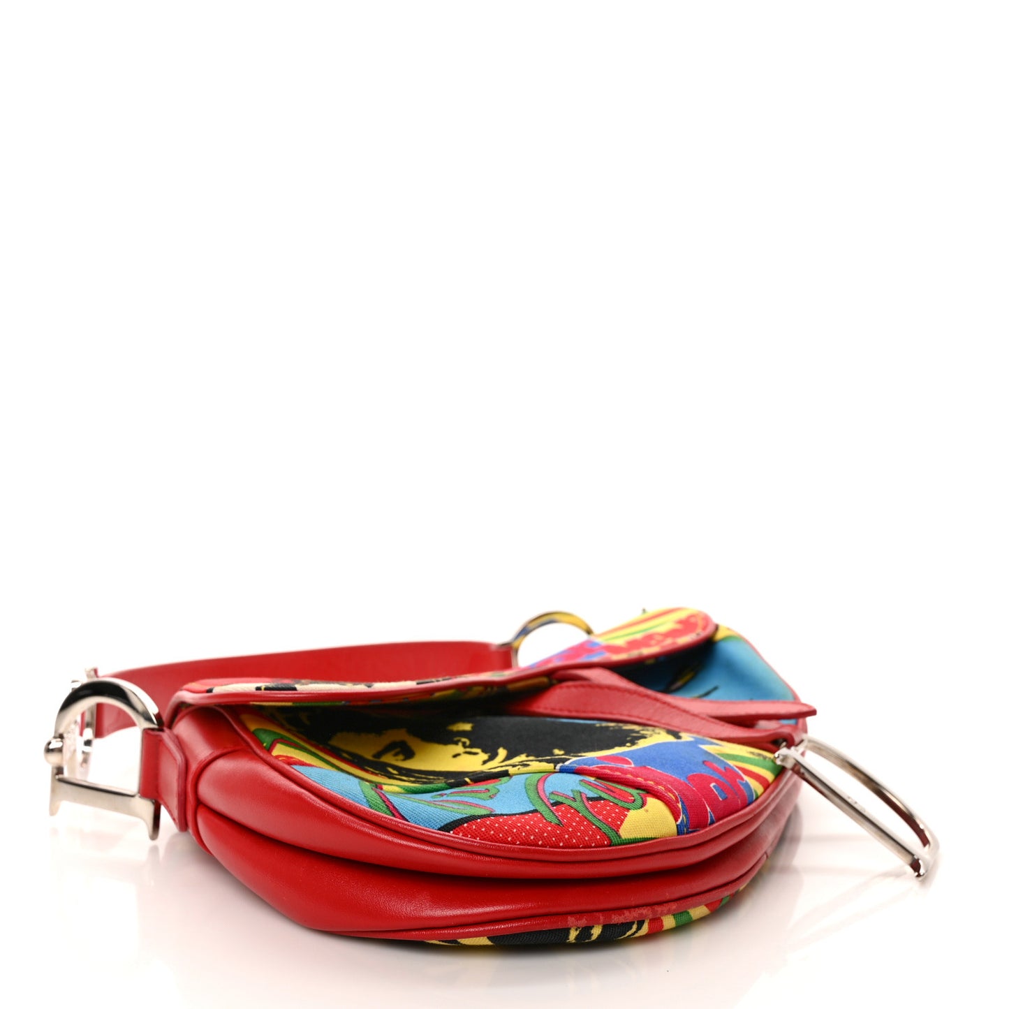 Canvas Bob Marley Saddle Bag Multicolor