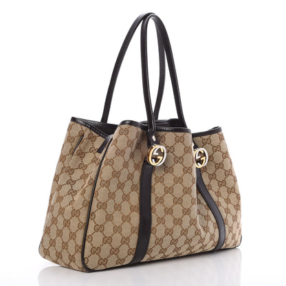 Gucci Monogram Medium Twins Tote Dark Brown 3 of 9