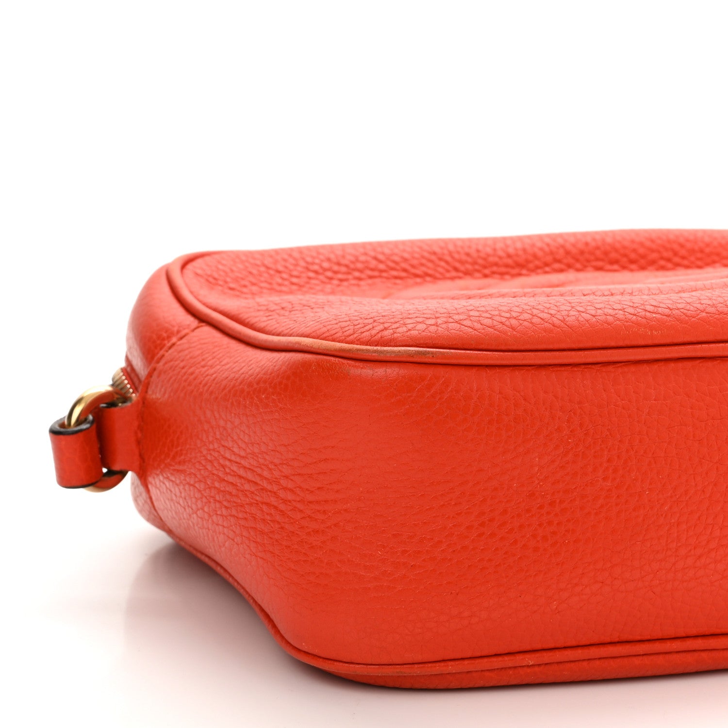 Gucci Pebbled Calfskin Small Soho Disco Bag Sun Orange 9 of 17