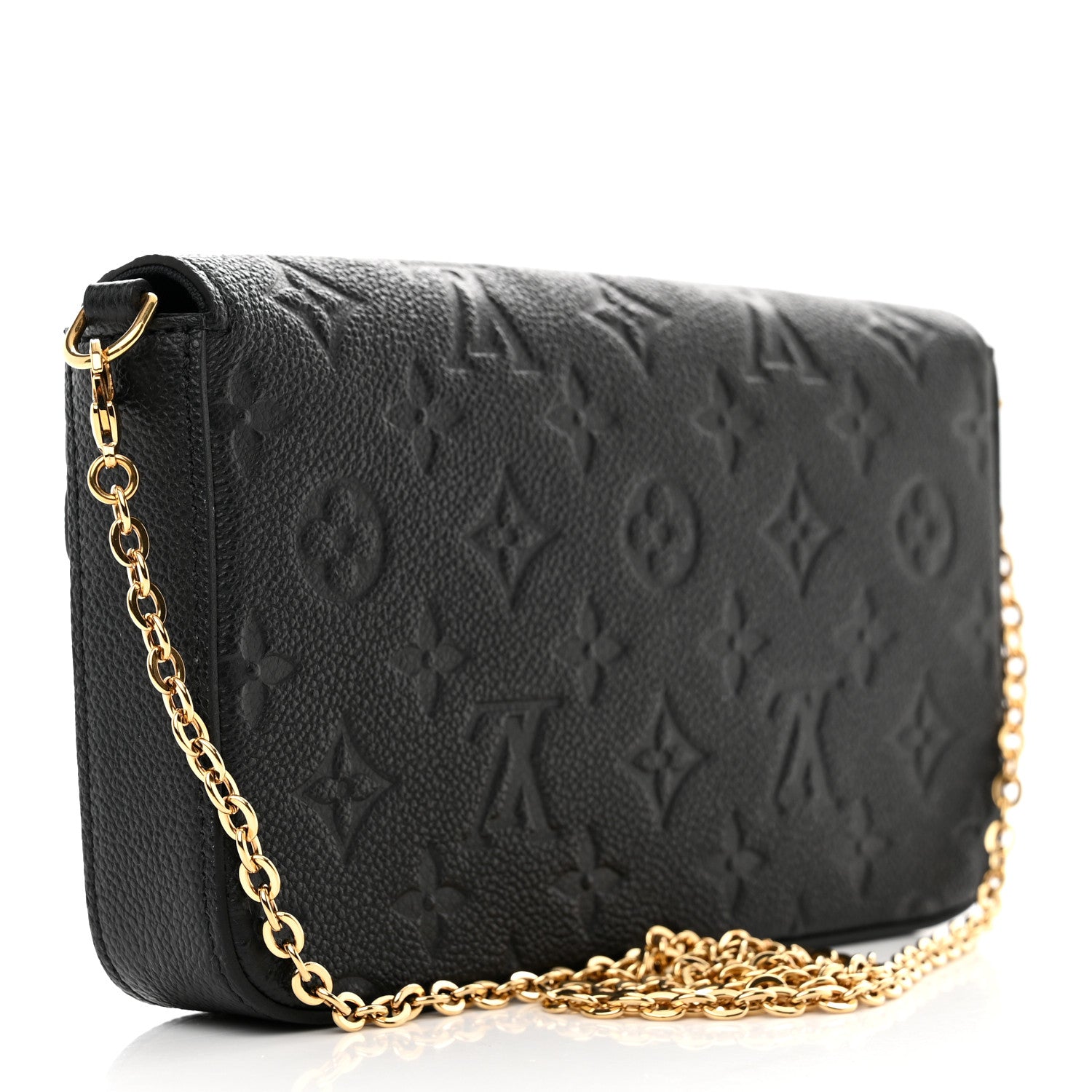 Louis Vuitton Empreinte Pochette Felicie Chain Wallet Black 4 of 12