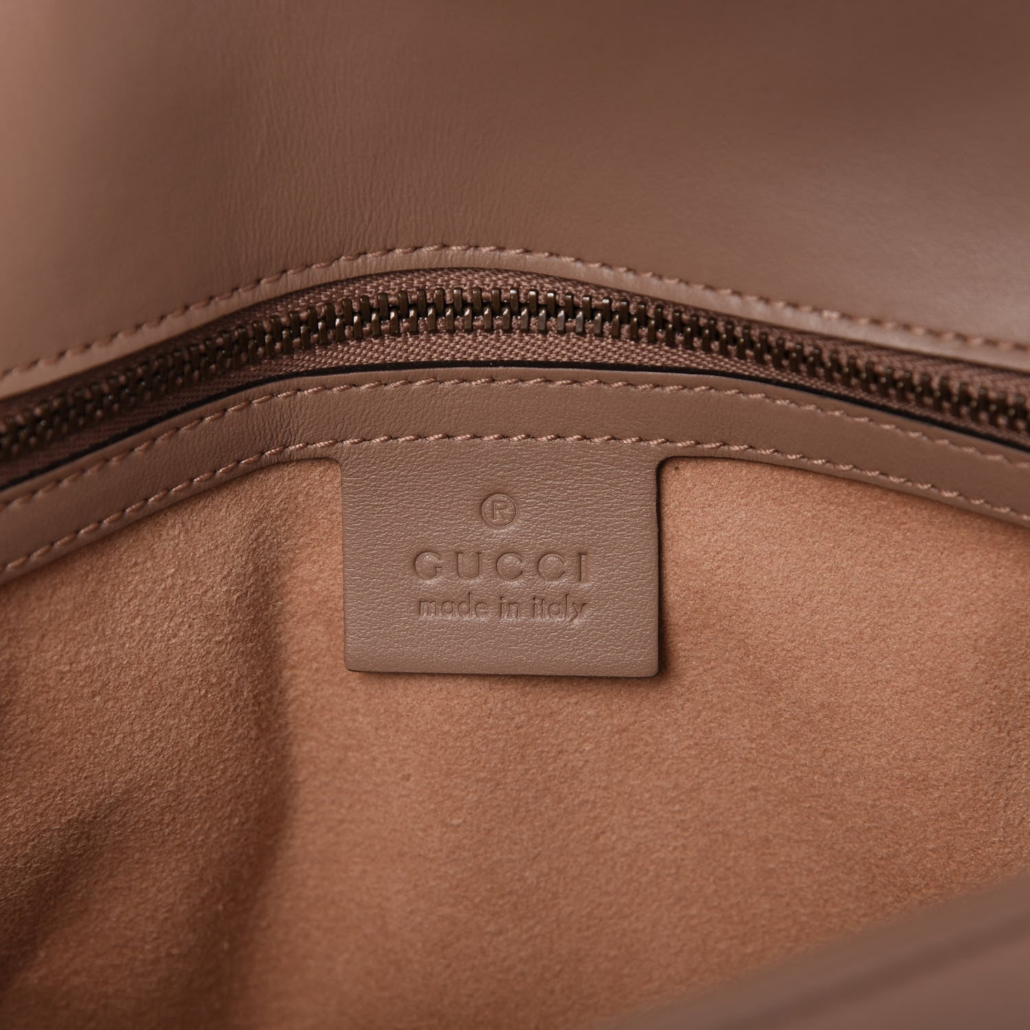 Gucci Calfskin Matelasse Small GG Marmont Shoulder Bag Porcelain Rose 9 of 11