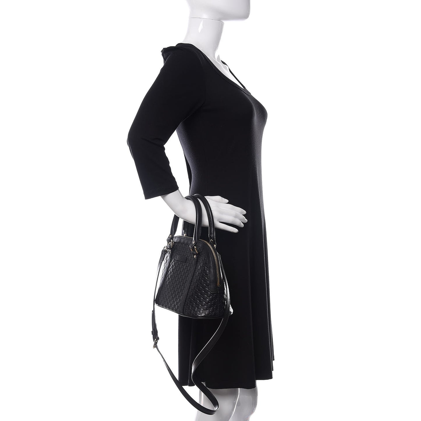 Microguccissima Mini Dome Bag Black