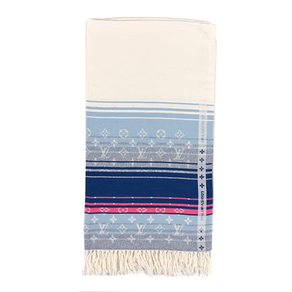 Louis Vuitton Cotton Monogram Blanket Sunset Blue 1 of 3