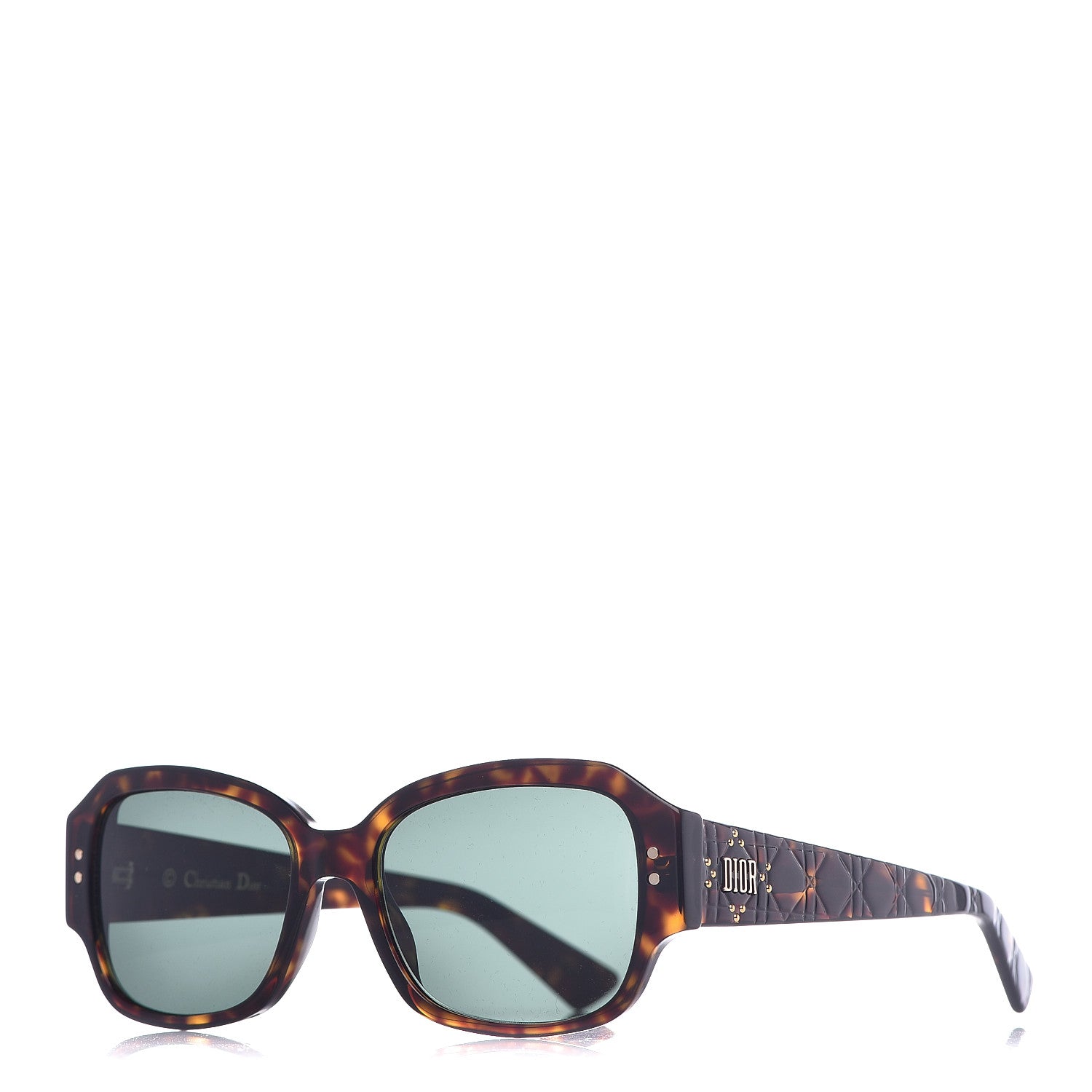 Christian Dior Acetate Cannage Lady Dior Studs 5 Sunglasses Havana 1 of 6