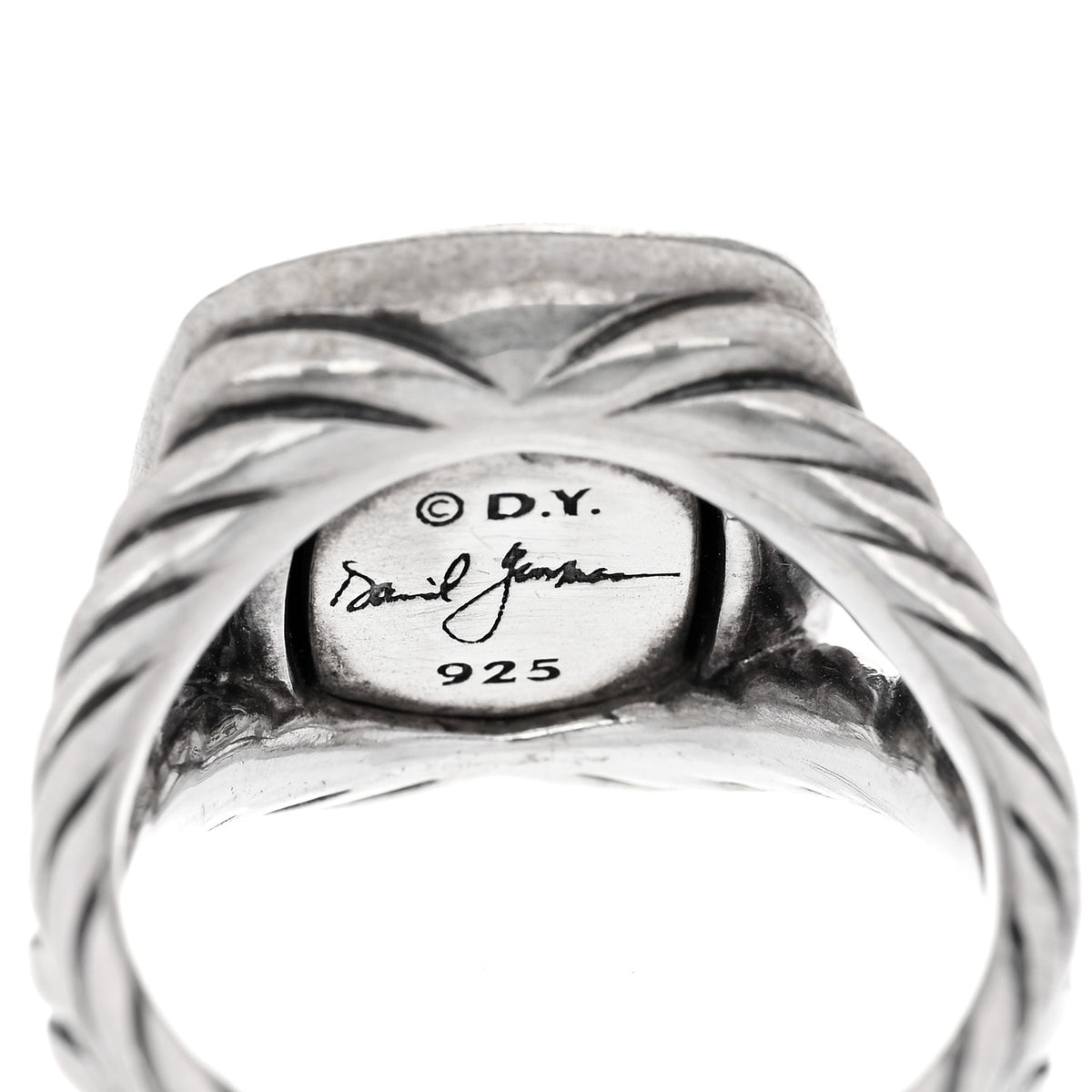 Sterling Silver Diamond Black Onyx 11mm Albion Statement Ring 50 5.5