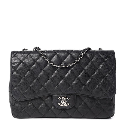 Chanel Caviar Quilted Jumbo Single Flap Black 1 of 16