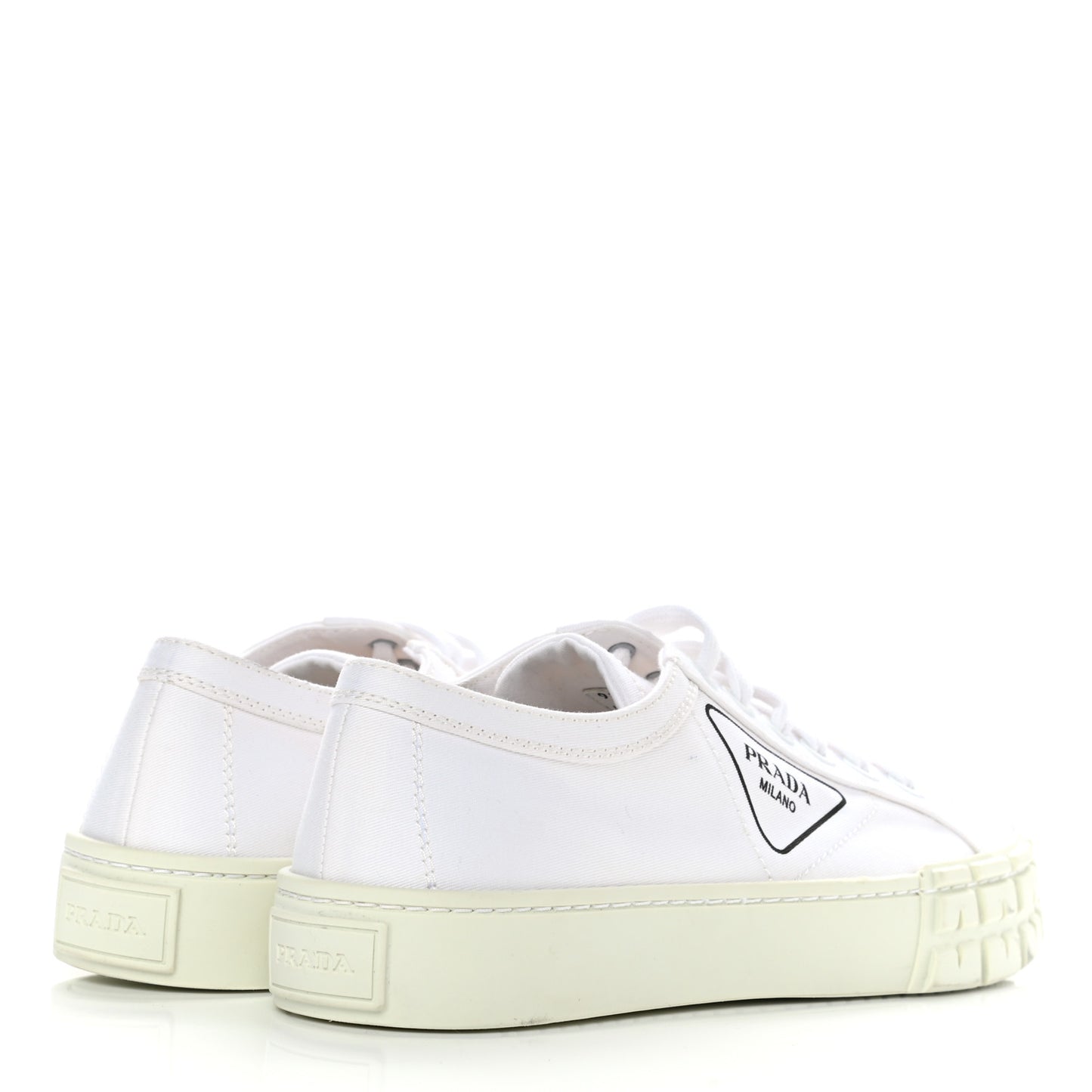 Gabardine Triangle Logo Wheel 35mm Sneakers 38 White