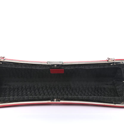 Christian Dior Glazed Calfskin Bondage Clutch Rouge 5 of 9