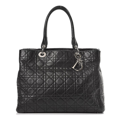 Christian Dior Lambskin Cannage Large Soft Lady Dior Shopping Tote Black 1 of 12