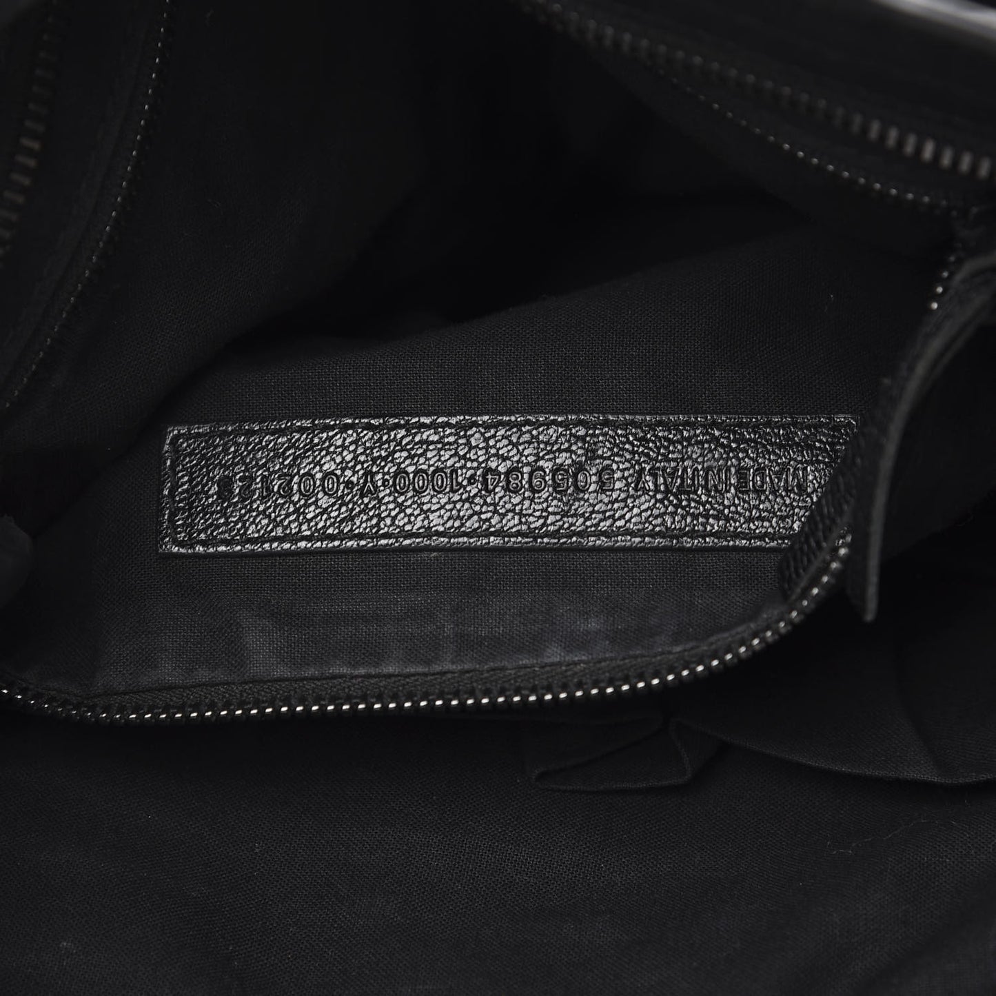 Shiny Grained Goatskin Black Metallic Edge City Black