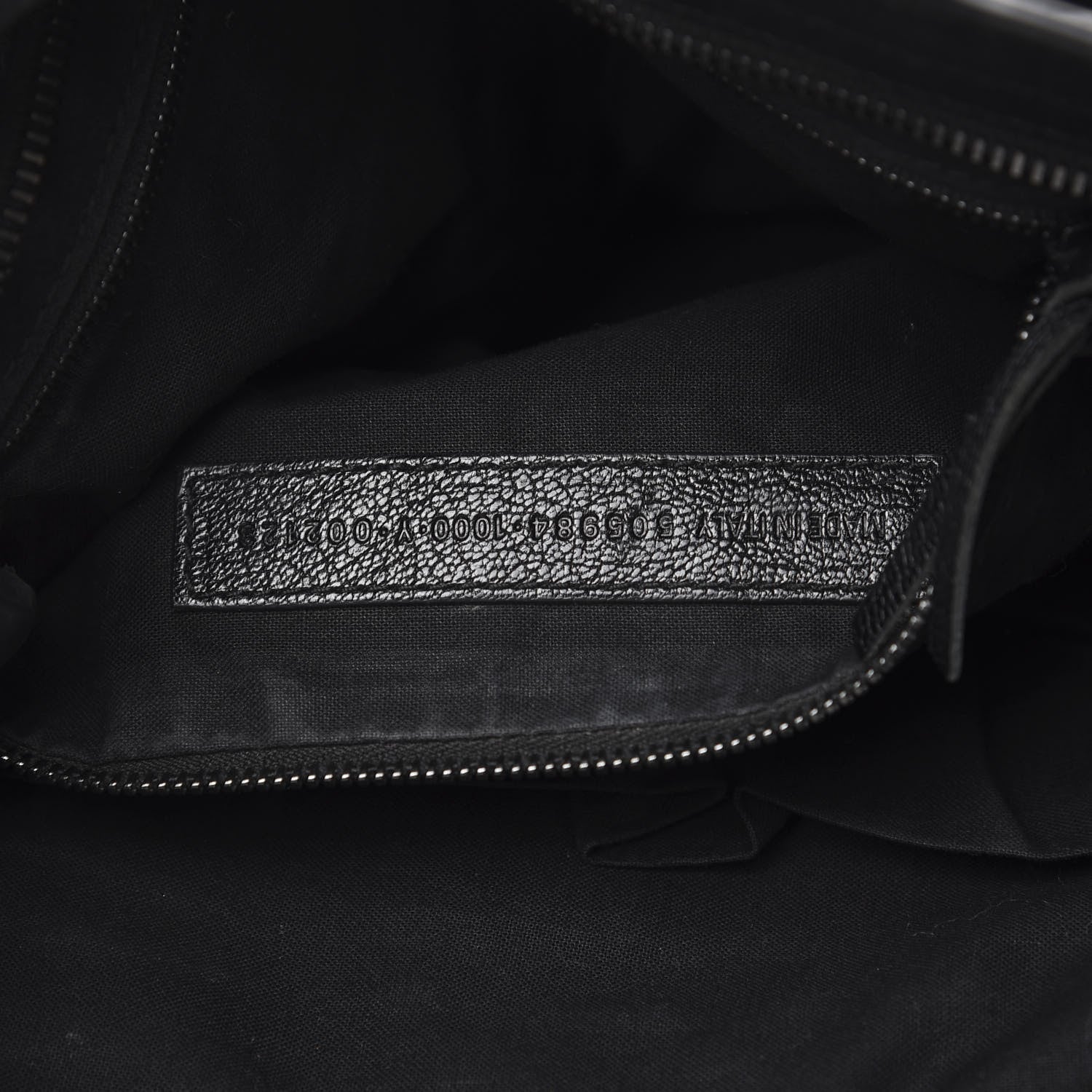Balenciaga Shiny Grained Goatskin Black Metallic Edge City Black 8 of 9