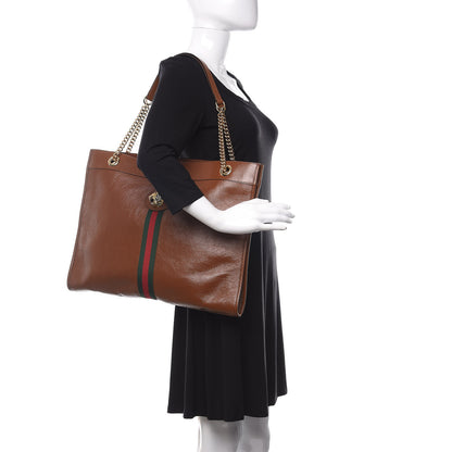 Gucci Calfskin Large Rajah Chain Tote Cuir 2 of 9