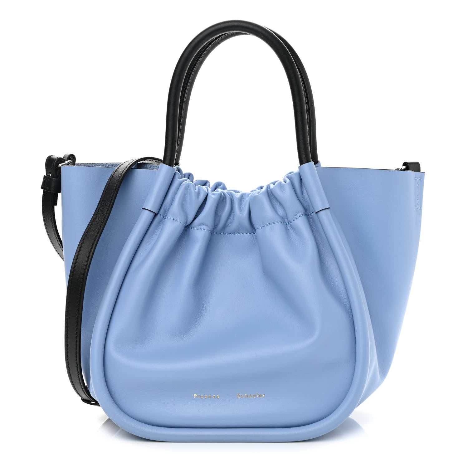 Proenza Schouler Calfskin Small Ruched Tote Sky Blue 1 of 11