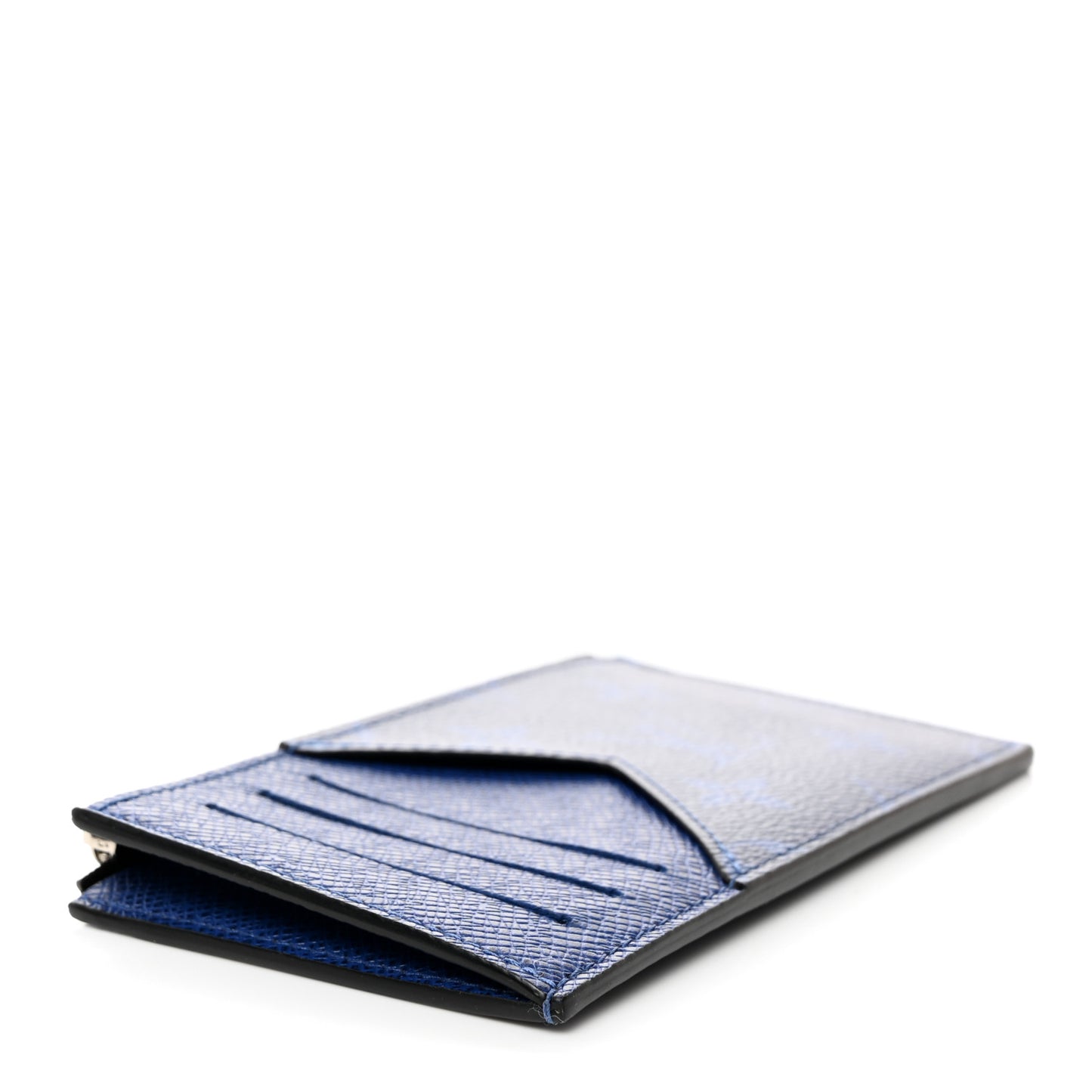 LOUIS VUITTON Monogram Taiga Coin Card Holder Cobalt