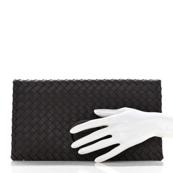 Nappa Intrecciato Turnlock Clutch Quetsche