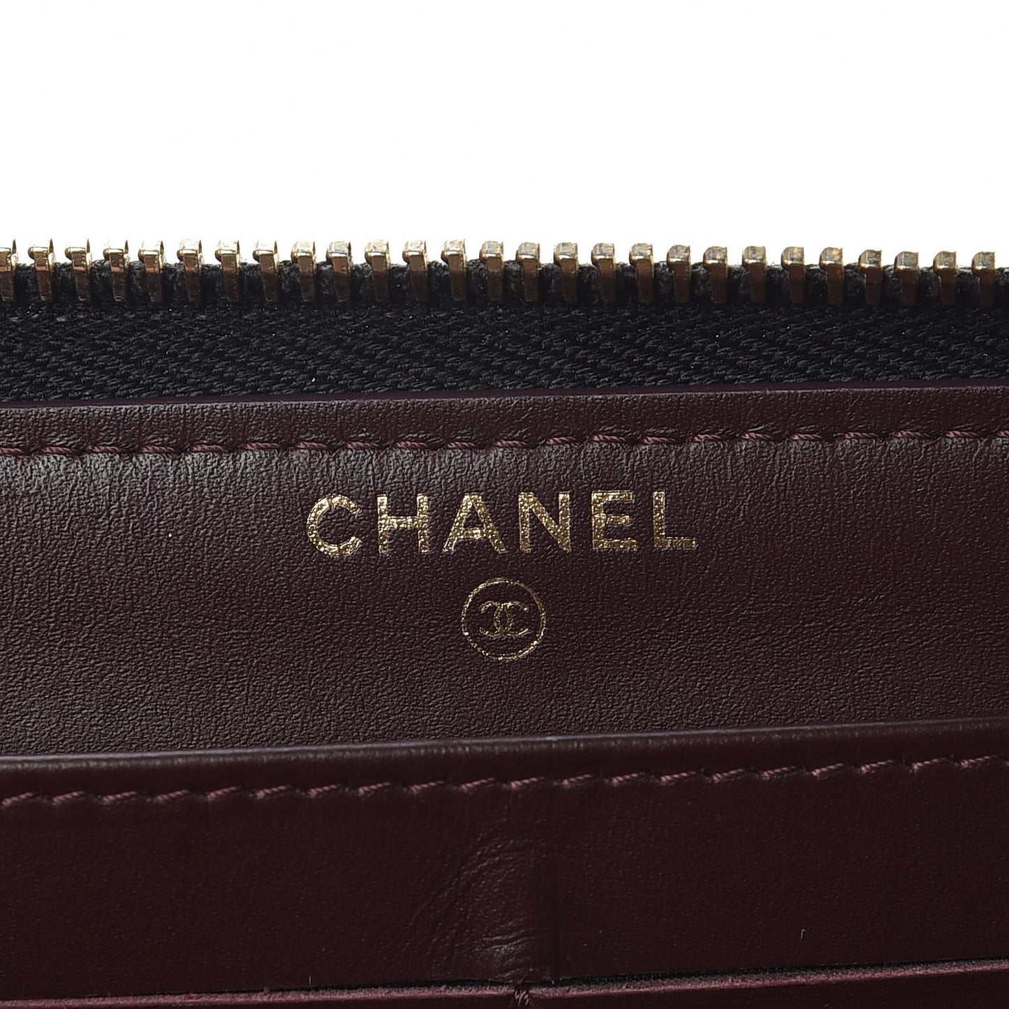 Caviar Quilted Large Gusset Zip Around Wallet Black