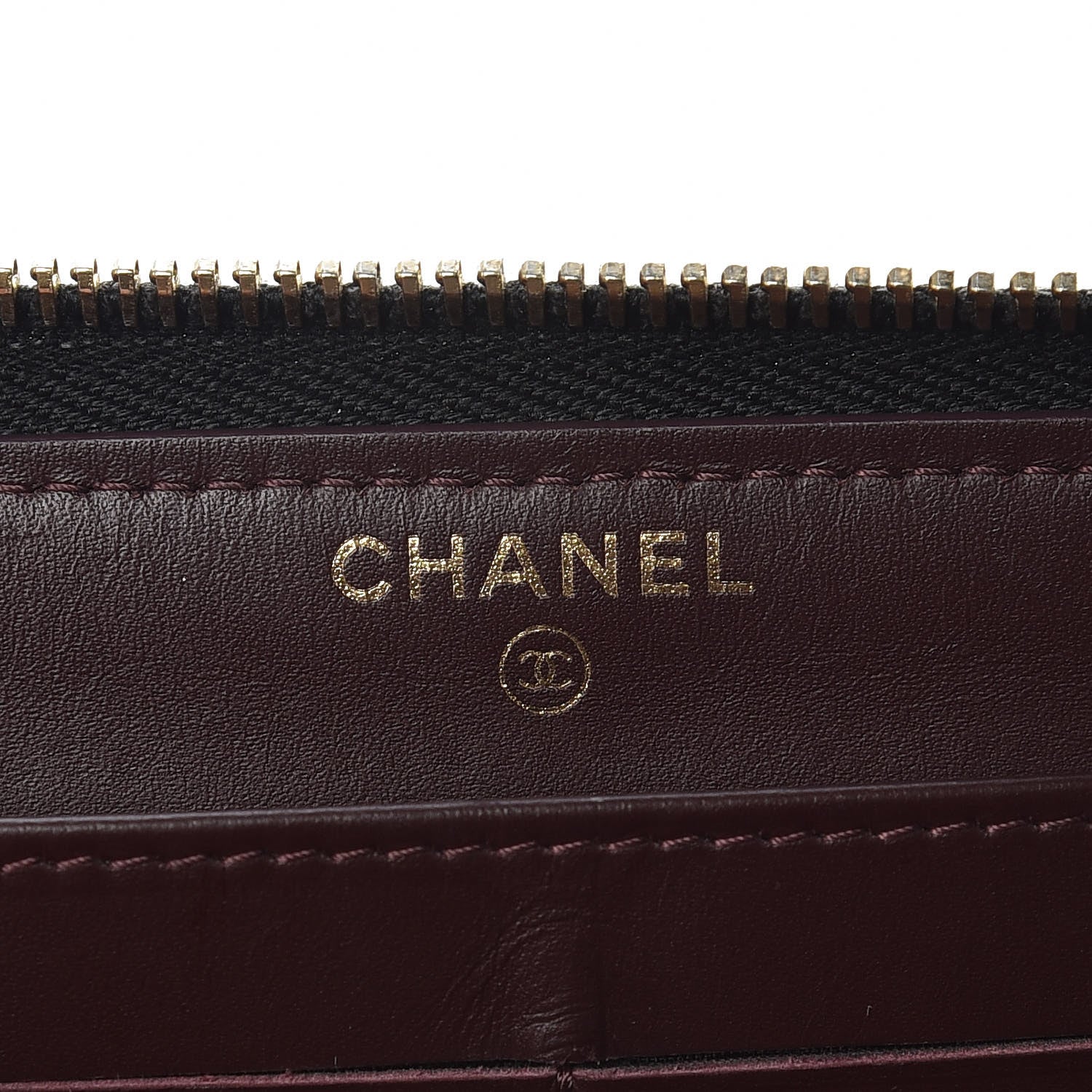 Chanel Caviar Quilted Large Gusset Zip Around Wallet Black 7 of 10