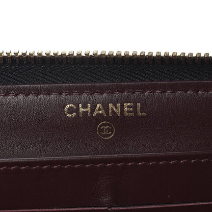 Chanel Caviar Quilted Large Gusset Zip Around Wallet Black 7 of 10