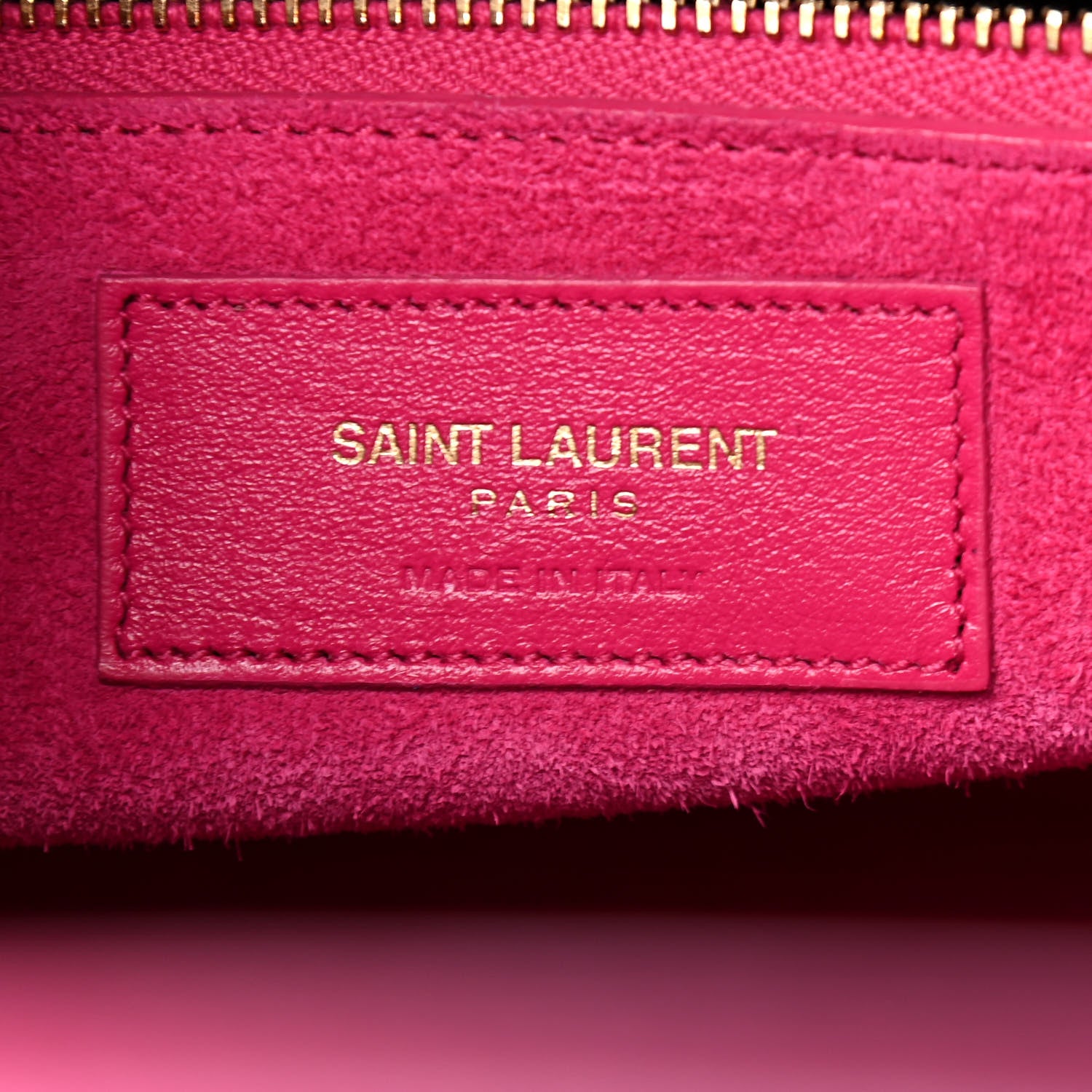Saint Laurent Calfskin Small Sac De Jour Lipstick Fuchsia 5 of 6