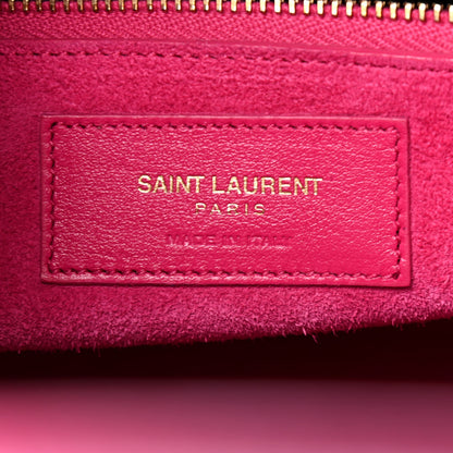 Saint Laurent Calfskin Small Sac De Jour Lipstick Fuchsia 5 of 6